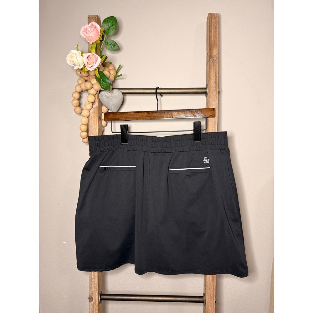 Penguin Black White Stitching Mini Golf Skort Size X Large - Picture 4 of 9